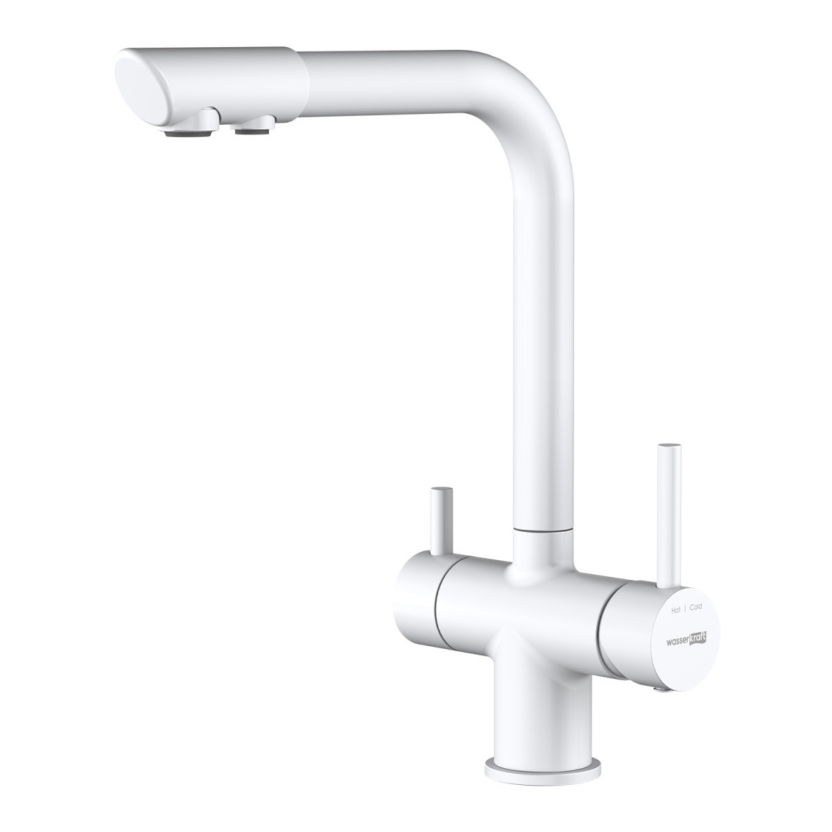 Смеситель для кухни WasserKRAFT  A8357 (белый матовый)