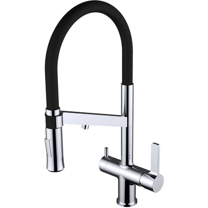 Смеситель для кухни Clever Chef WT19 60729 (хром/чёрный)