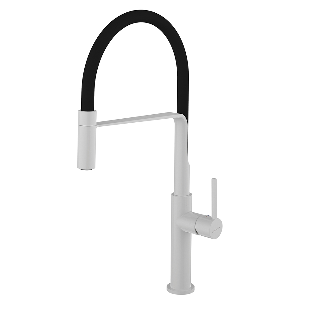 Смеситель для кухни Clever Chef Slim Blanco 60145 (белый/чёрный)