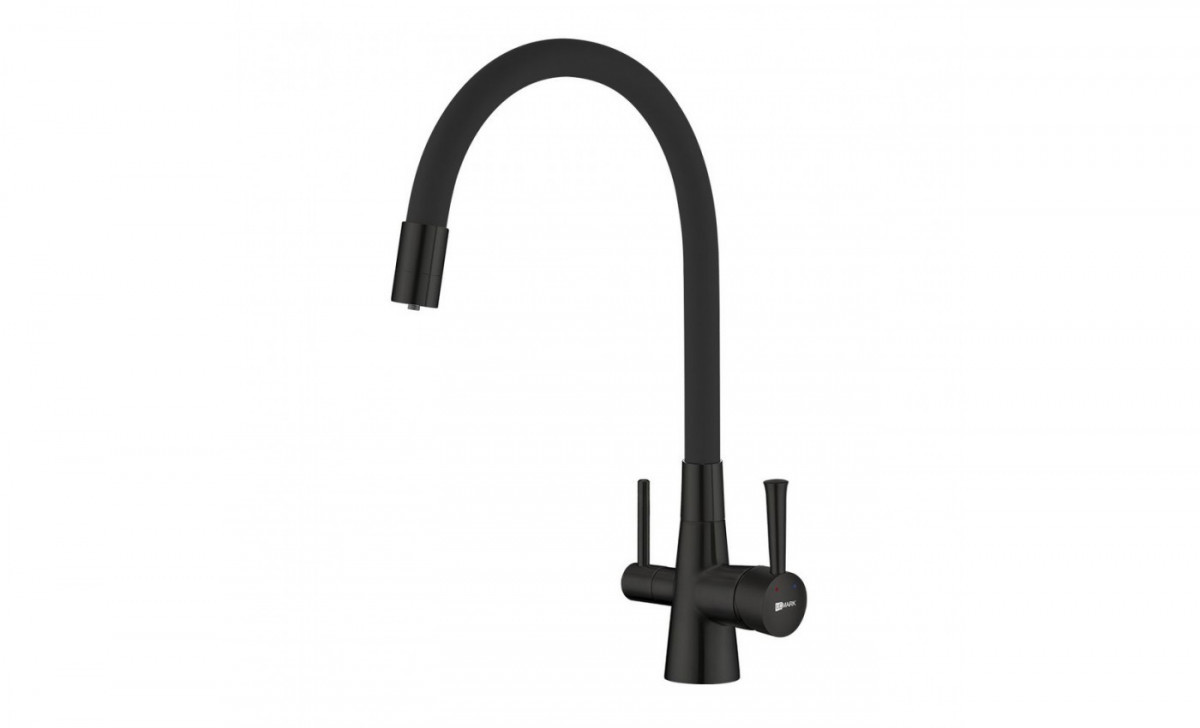 Смеситель для кухни Lemark Comfort LM3075BL (черный)