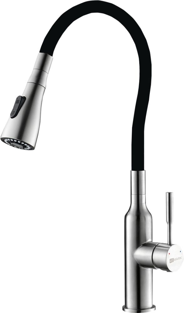 Смеситель для кухни Lemark Expert LM5082S-Black (черный матовый)