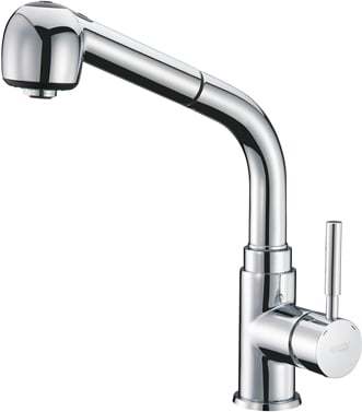 Смеситель для кухни WasserKRAFT Main 4166 с с выдвижным изливом (хром)