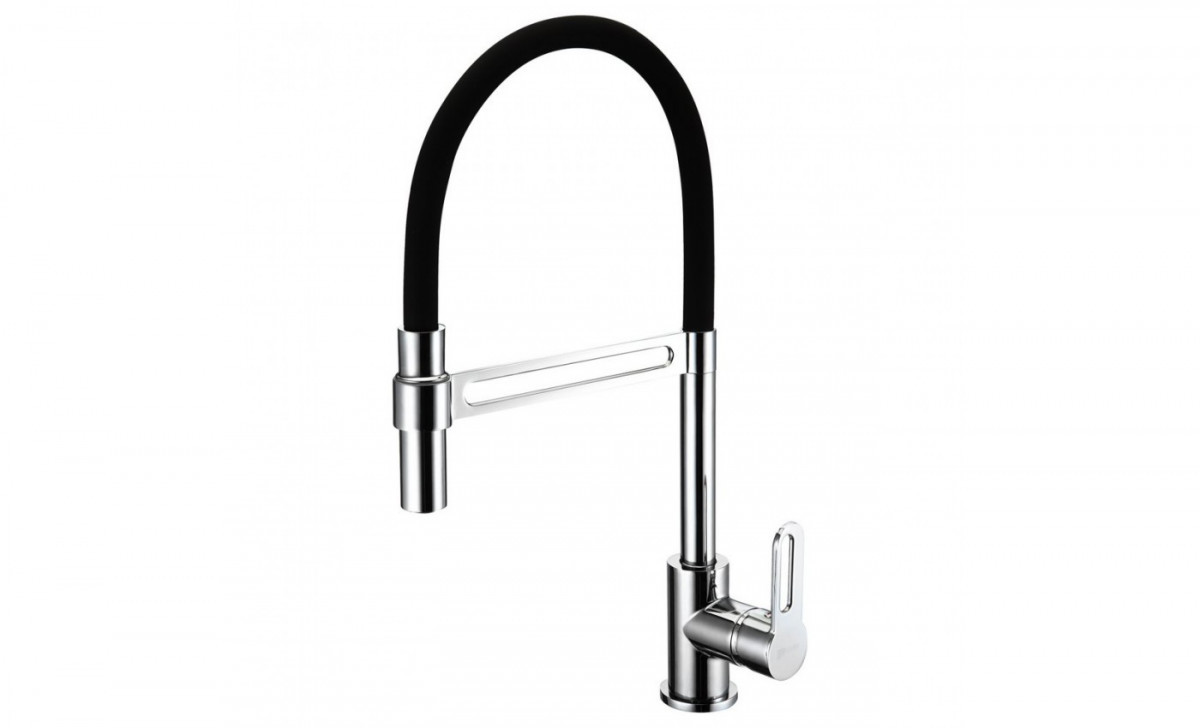 Смеситель для кухни Lemark Soul LM6006C (хром/черный)