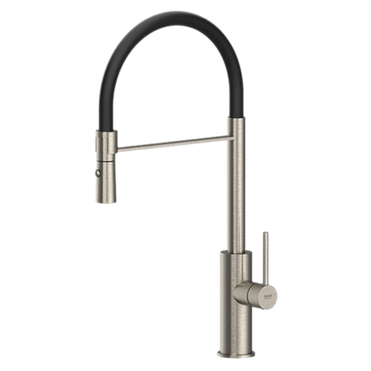 Смеситель для кухни Remer X Style INOX SSX541 (нержавеющая сталь матовая/черный)