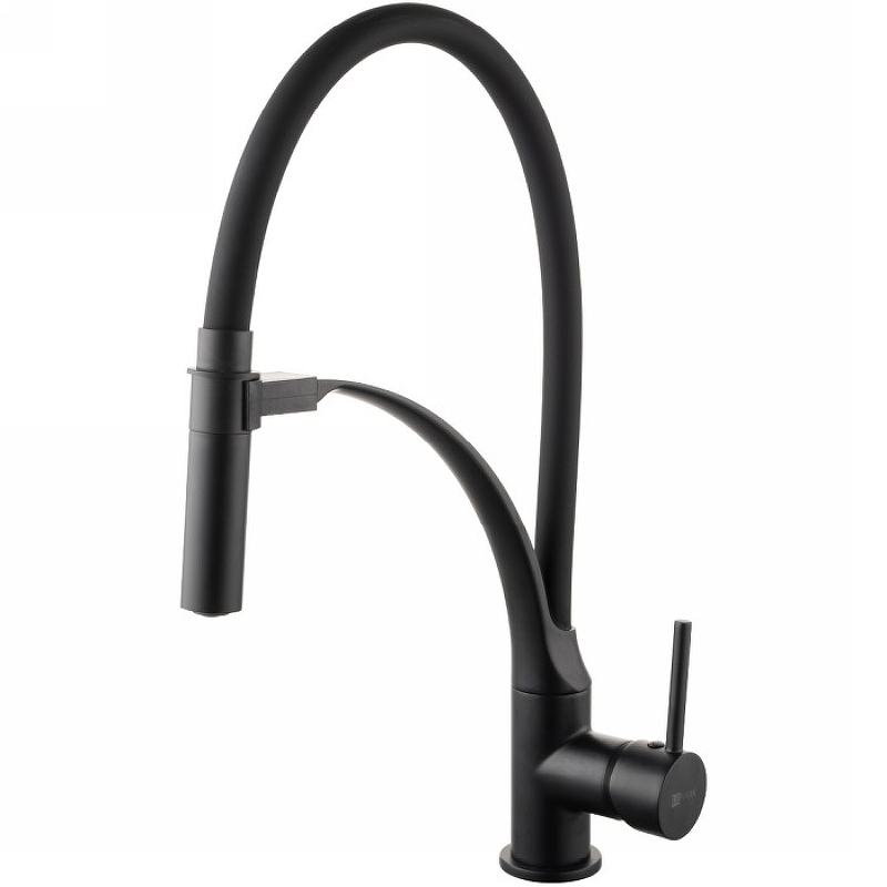 Смеситель для кухни Lemark Soul LM6007BL (черный матовый)