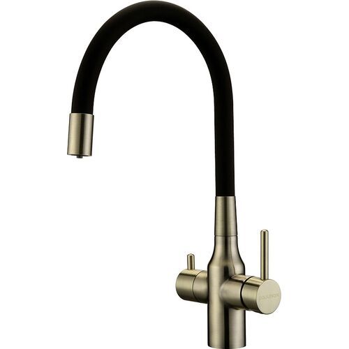 Смеситель для кухни Paulmark Salix Sa213419-BR (бронза/чёрный)