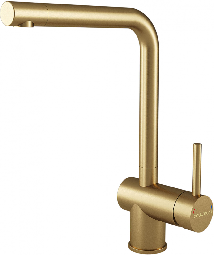 Смеситель для кухни Paulmark Spring Sp212067-BG (брашированное золото)