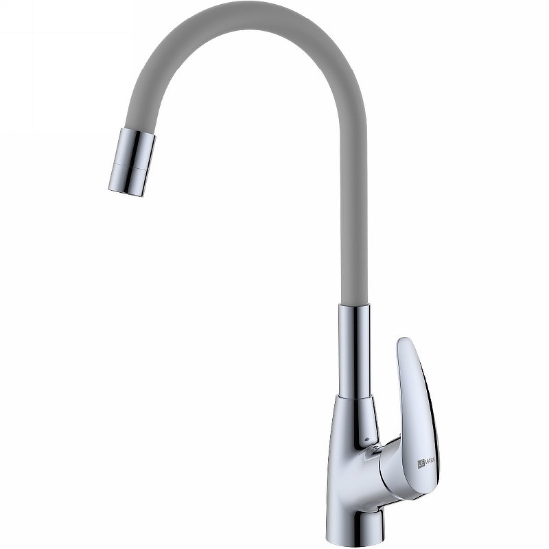 Смеситель для кухни Lemark Linara LM0415C-Gray (хром/серый)