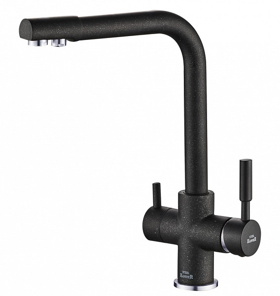 Смеситель для кухни Zorg SH 552 BLACK CR (черный/хром)