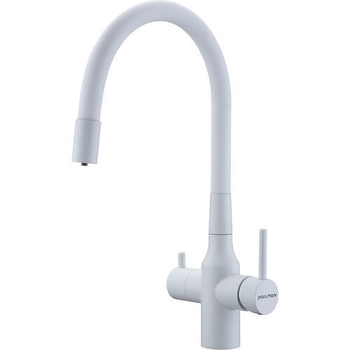Смеситель для кухни Paulmark Salix Sa213419-431 (белый матовый)