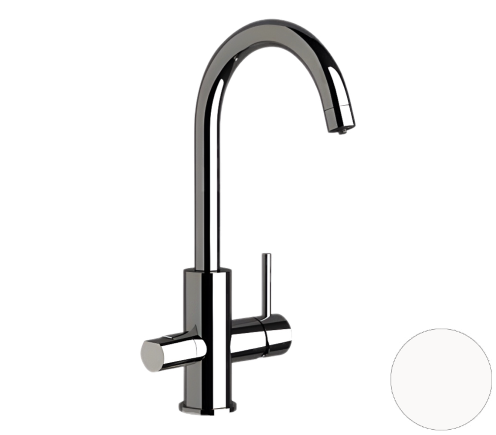 Смеситель для кухни Remer X Style N792DWBO (белый матовый)