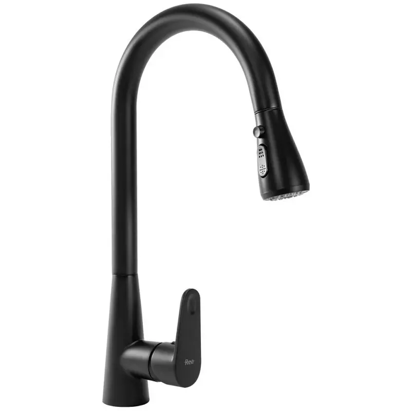 Смеситель для кухни Rea Mild REA-B4800 (чёрный матовый)