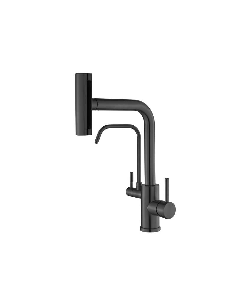Смеситель для кухни Zorg Steel Hammer SH 091 PVD GRAFIT (графит)