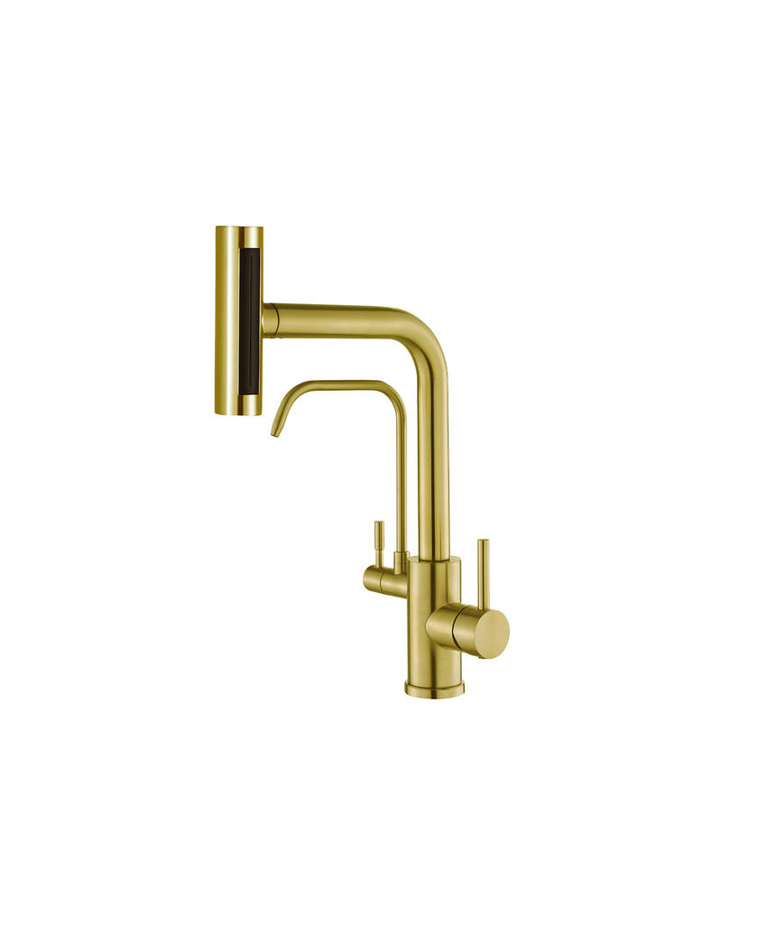 Смеситель для кухни Zorg Steel Hammer SH 091 PVD BRONZE (бронза)