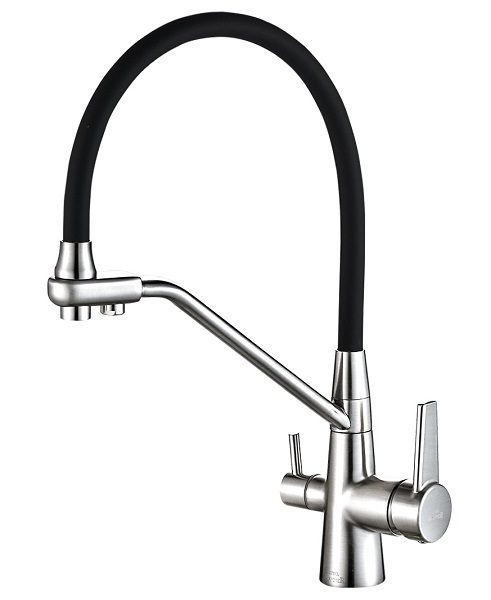 Смеситель для кухни Zorg SH 903-6 CR (хром/черный)
