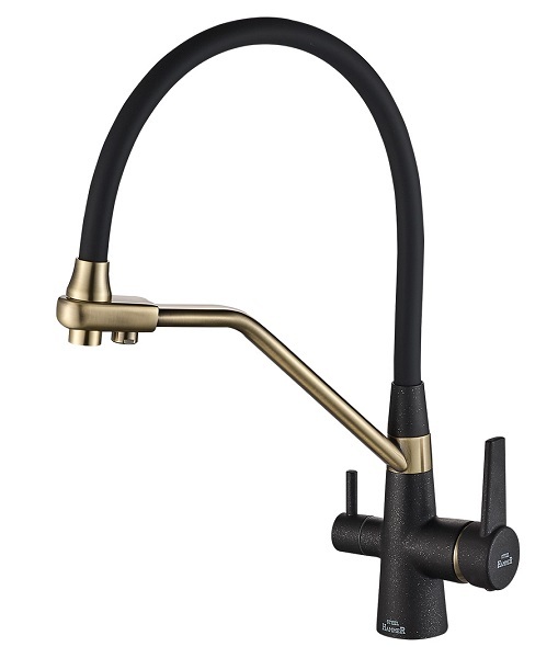 Смеситель для кухни Zorg SH 903-6 BLACK BR (черный/бронза)
