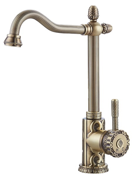 Смеситель для кухни Zorg Antic A 124K-BR (бронза)