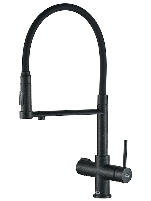Смеситель для кухни Zorg SH 2003 BLACK (черный)