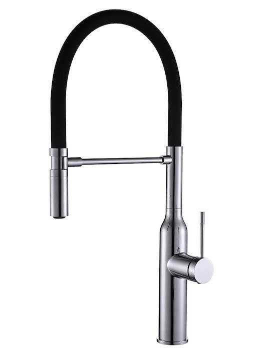 Смеситель для кухни Zorg Steel Hammer SH 2022 CR (черный/хром)