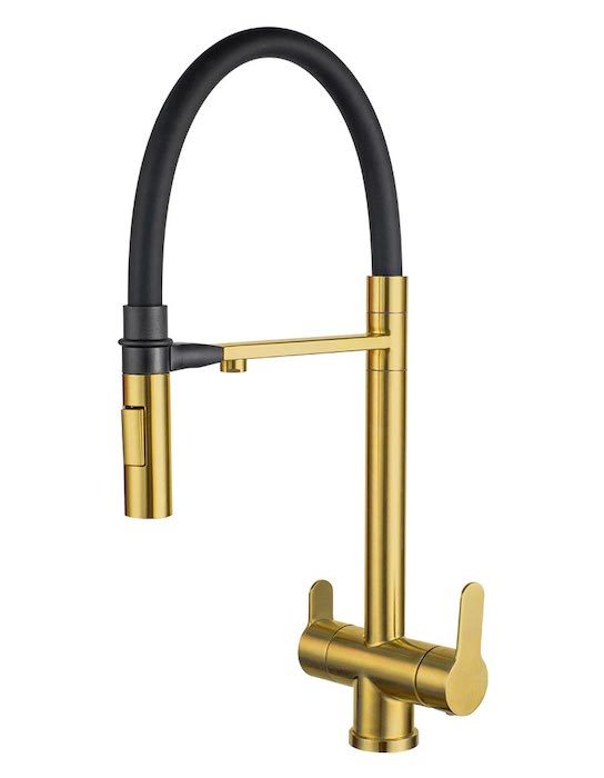 Смеситель для кухни Zorg SZR-3030 BRONZE (черный/бронза)