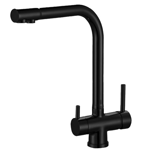Смеситель для кухни Zorg ZR 348 YF BLACK (черный)