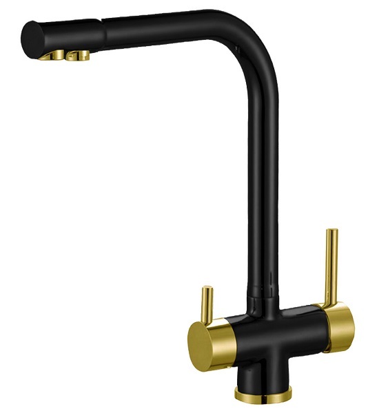 Смеситель для кухни Zorg ZR 348 YF BLACK BRONZE (черный/бронза)