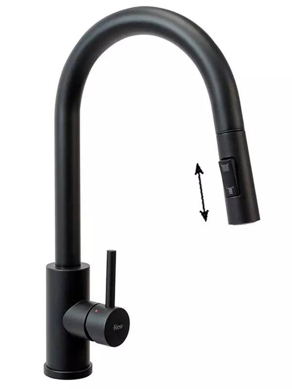 Смеситель для кухни Rea Fresh REA-B9147 (чёрный матовый)