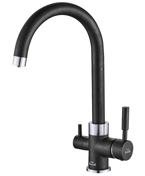 Смеситель для кухни Zorg SH 713 BLACK CR (черный/хром)