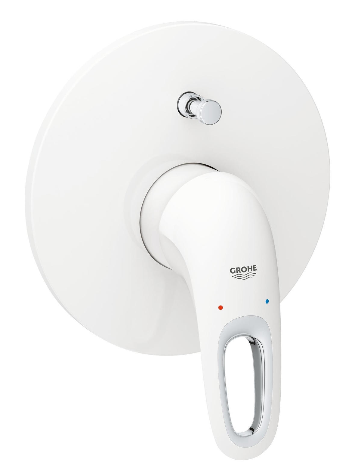 Смеситель для ванны GROHE Eurostyle new (верхняя монтажная часть), белая луна 19506LS3
