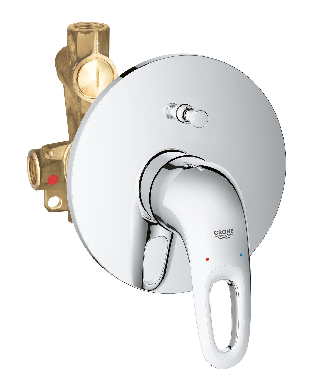 Смеситель для ванны GROHE Eurostyle new (со встраиваемым механизмом), хром 33637003
