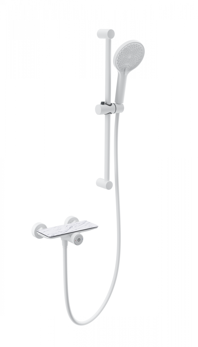 Смеситель для душа Wonzon&Woghand ClickPlate WW-B2052-A-MW (белый матовый)