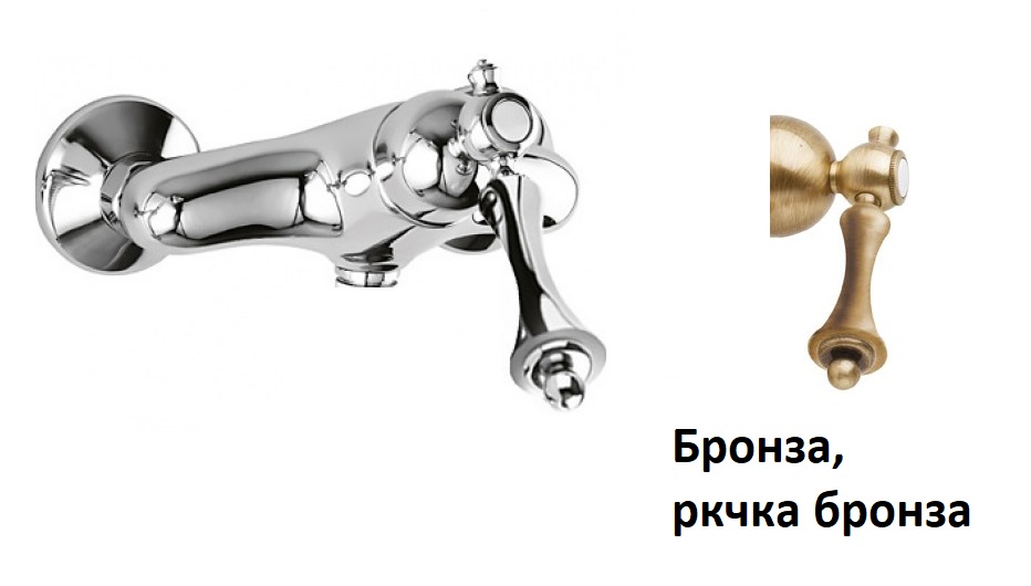 Смеситель для душа Cezares MARGOT-DM-02-M (бронза)