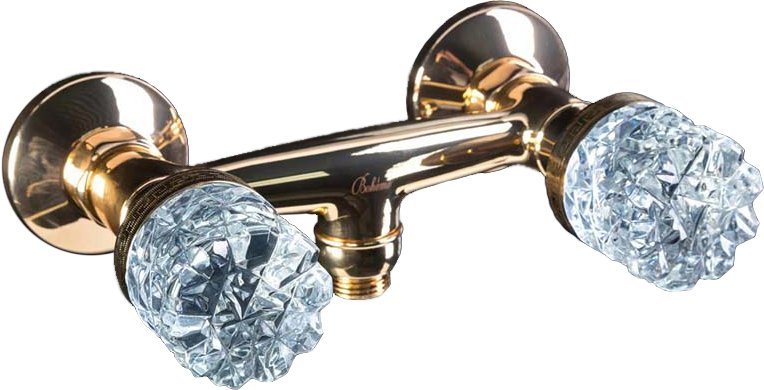 Смеситель для душа Boheme Crystal 294-CRST (золото)