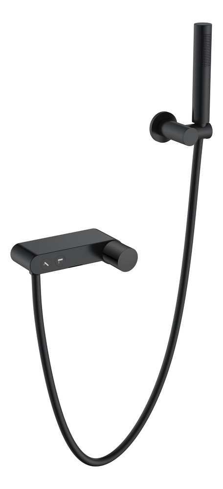 Смеситель для душа Boheme Stick 123-BB.2 (чёрный матовый)