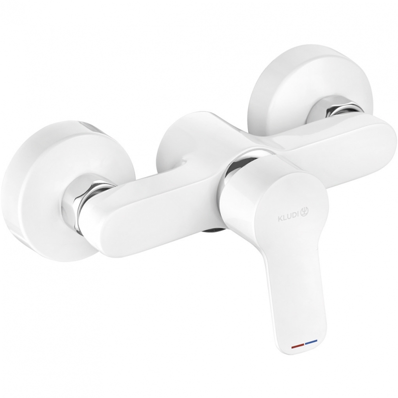 Смеситель для душа Kludi Pure Easy 378419165 (белый/хром)