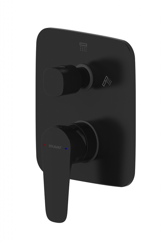 Cмеситель для душа Bravat Source Black PB8173218BW-2-ENG (черный)