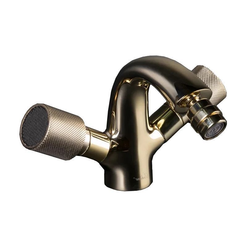 Смеситель для биде Boheme Royal Cristal 296-Royal/CRST black (золото)