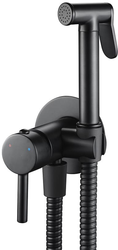 Смеситель встраиваемый для биде Rea Loop REA-B8978 (чёрный матовый)