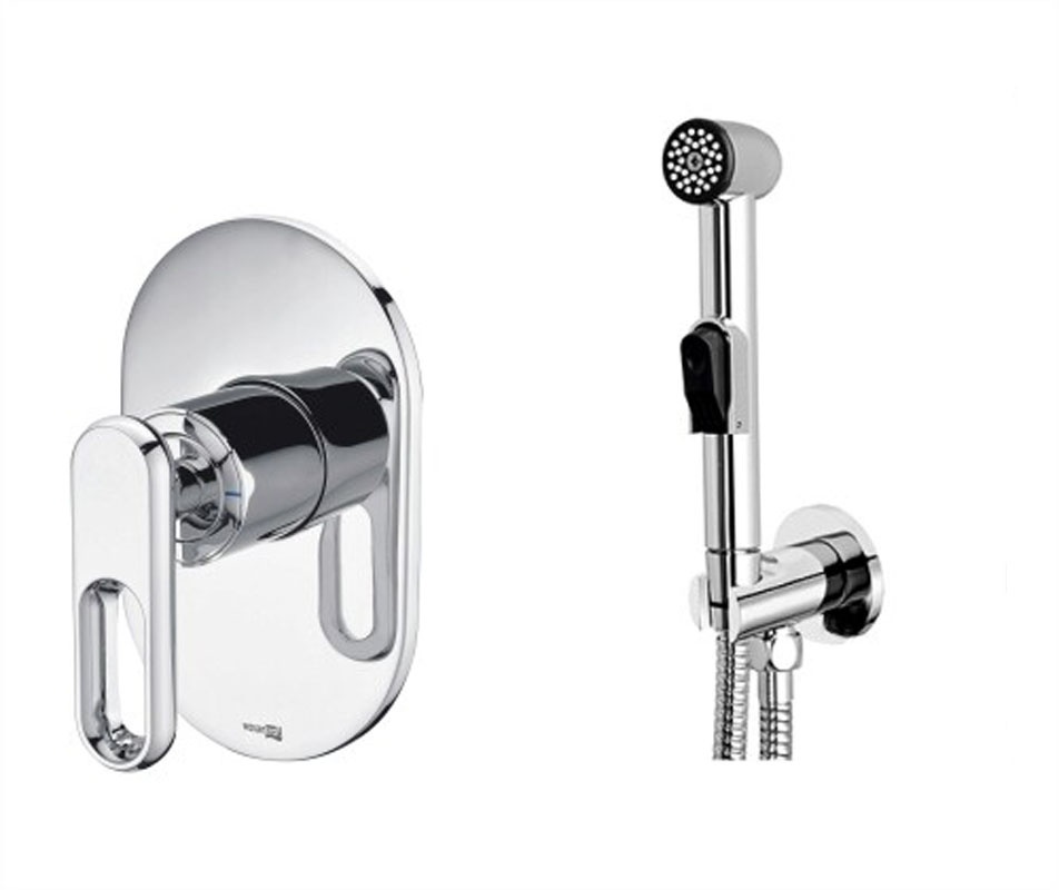 Гигиенический душ со смесителем WasserKRAFT Kammel A111857 (хром)