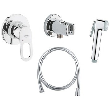 Гигиенический душ со смесителем Grohe BauLoop 124895 (хром)