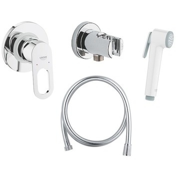 Гигиенический душ со смесителем Grohe BauLoop 124896 (хром)
