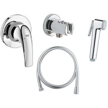 Гигиенический душ со смесителем Grohe BauCurve 124899 (хром)