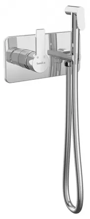 Гигиенический душ со смесителем Teska Elsa BTK6410W (хром/белый)