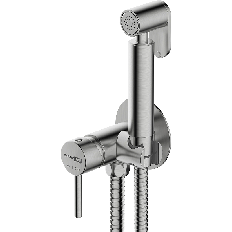 Гигиенический душ со смесителем WasserKRAFT A70338 (никель)