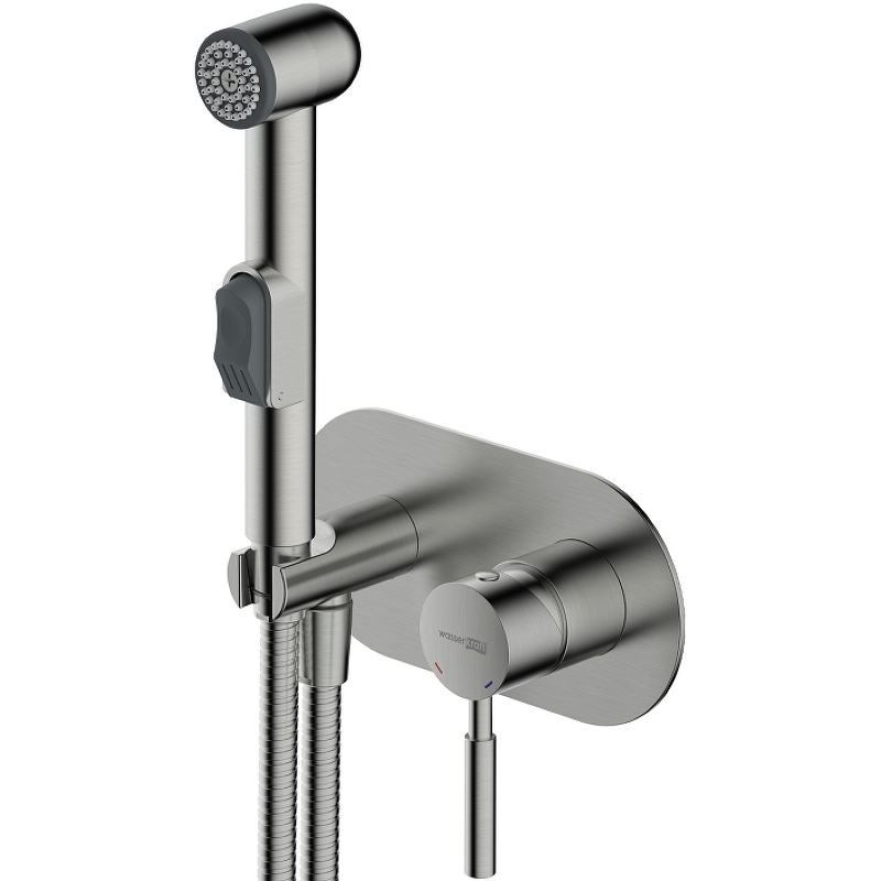 Гигиенический душ со смесителем WasserKRAFT Wern 4238 (никель)