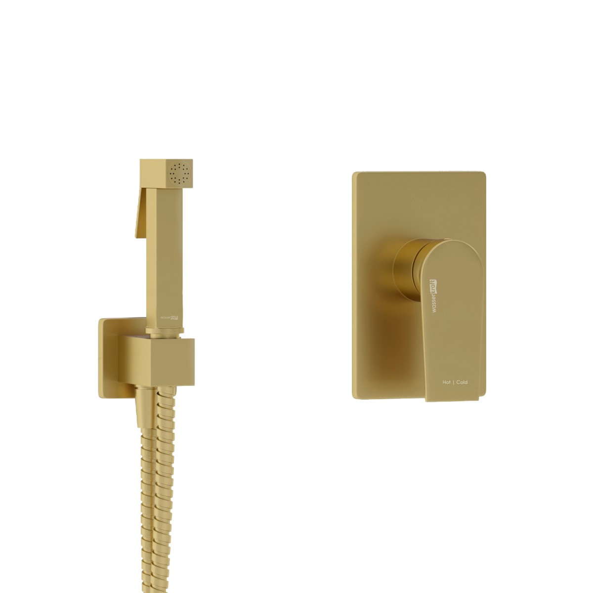 Гигиенический душ со смесителем WasserKRAFT Aisch A5551.184.237.213 (золото матовое)