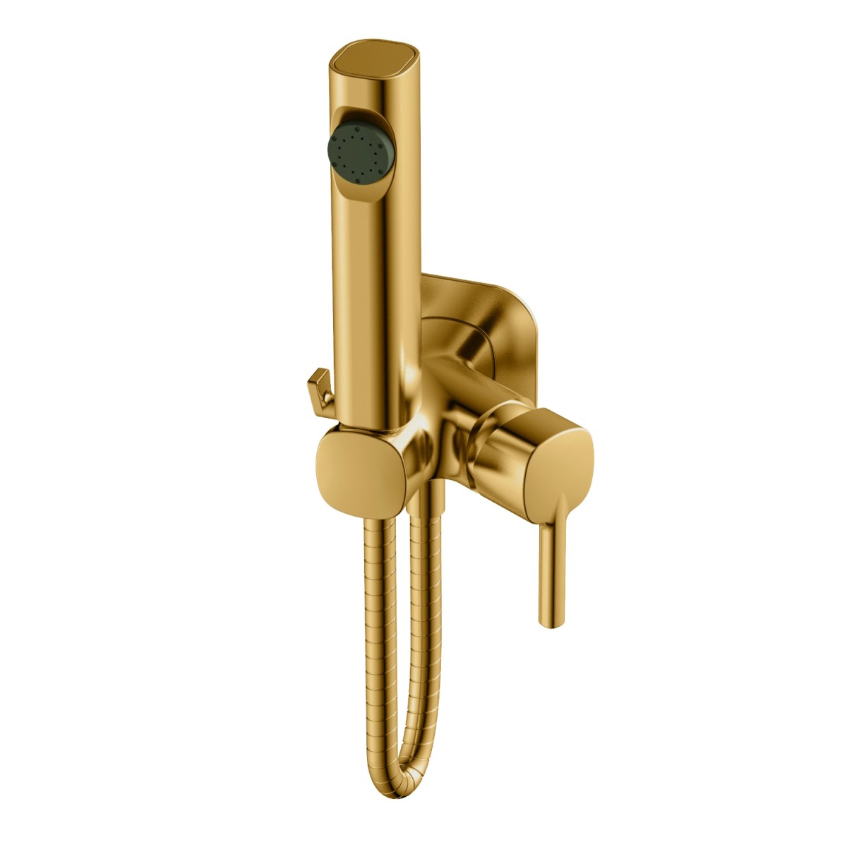 Гигиенический душ со смесителем Haiba HB5518-5 (брашированное золото матовое)