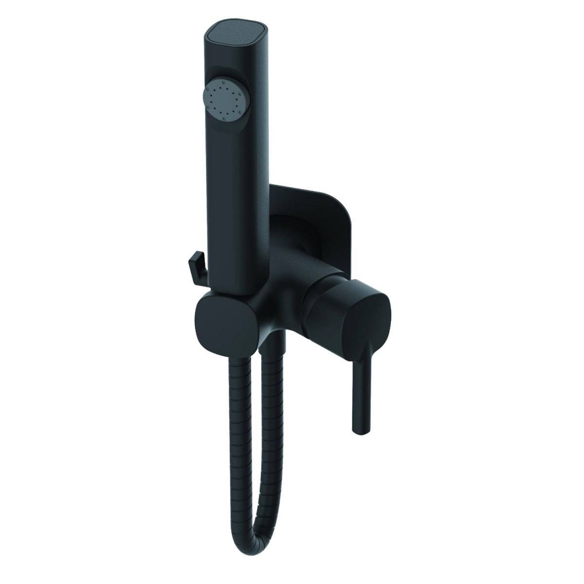 Гигиенический душ со смесителем Haiba HB5518-7 (чёрный матовый)
