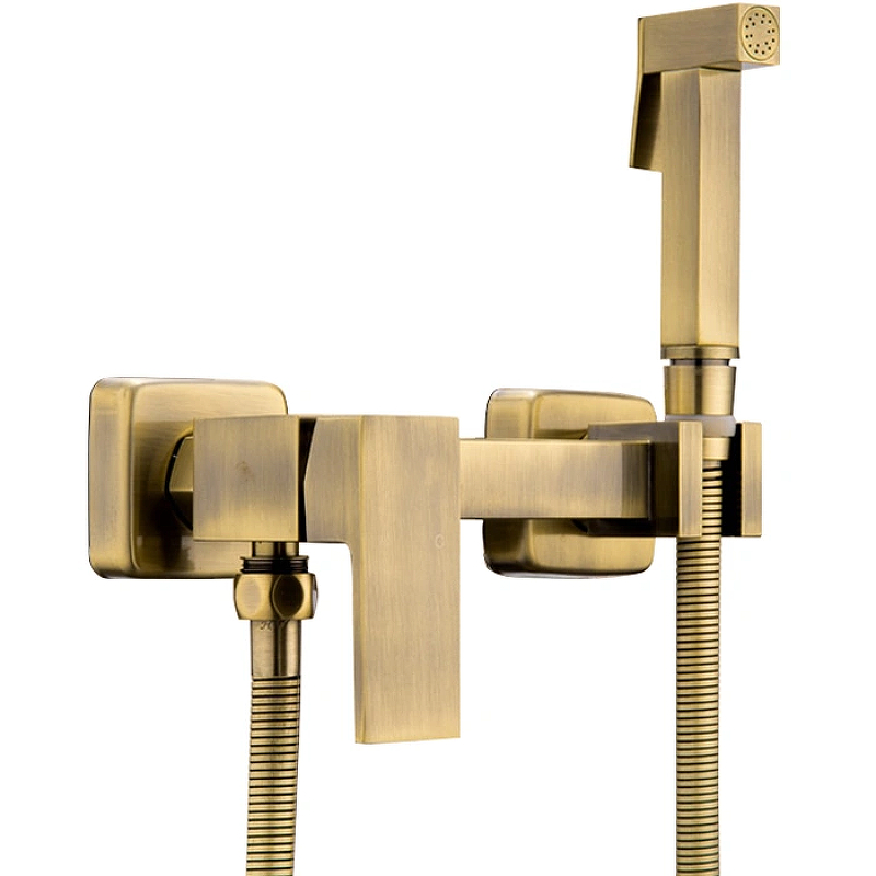 Гигиенический душ со смесителем Haiba HB5513-4 (бронза)