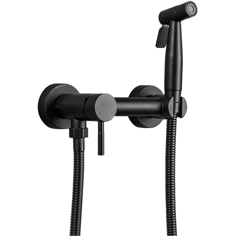 Гигиенический душ со смесителем Haiba HB5510-7 (чёрный матовый)